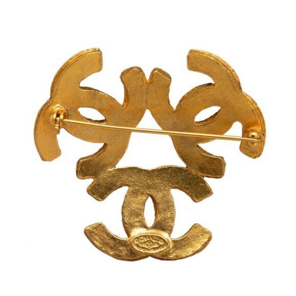 Chanel Triple Coco Mark Brooch - Picture 2 of 3